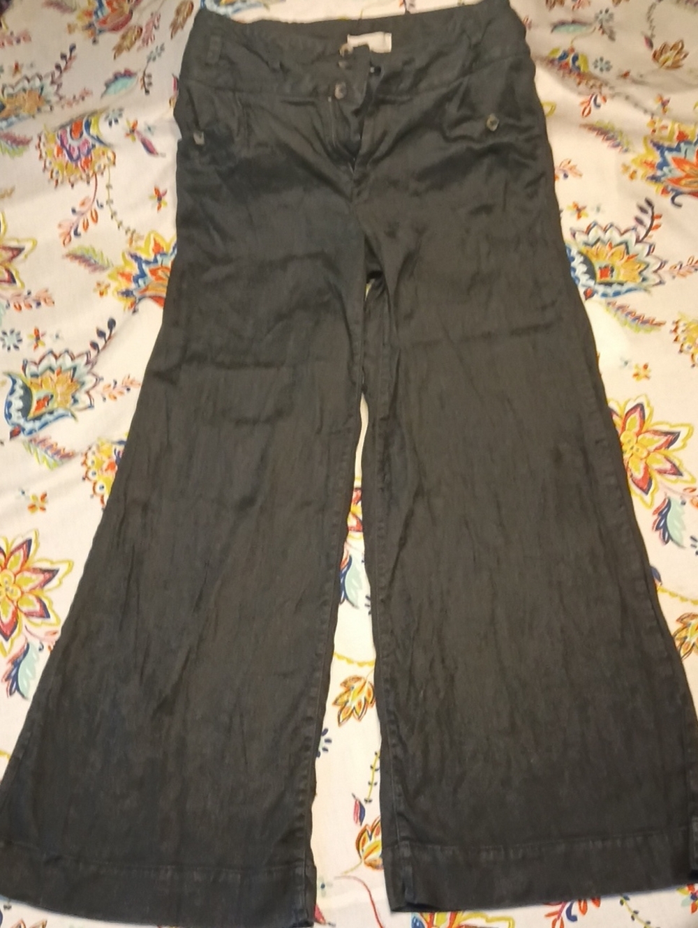 Anthropologie Sz2 Linen Blend Pants